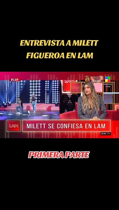Milett en televisión argentina