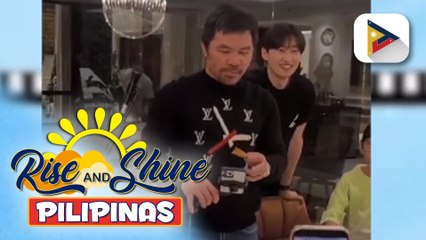 TALK BIZ | Super Junior Eunhyuk, spotted sa bahay ni Manny Pacquiao