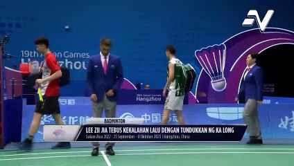 Lee Zii Jia bangkit lepasi halangan Ng Ka Long di pusingan pertama