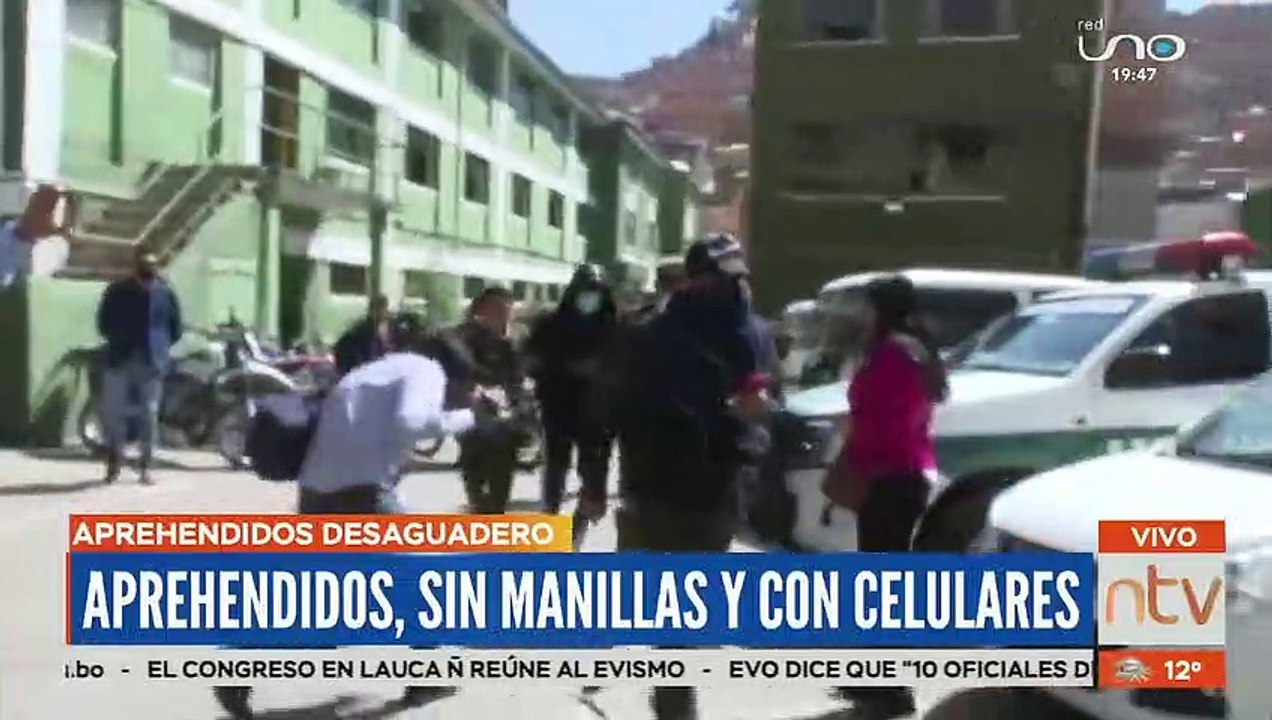 Aprehendidos, sin manilla y con celulares