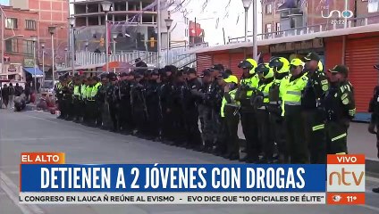 Detienen a dos jóvenes con drogas en la urbe alteña