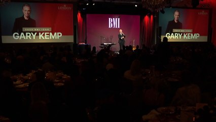 Gary Kemp accepts his BMI Icon Award