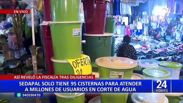 Sedapal admite que existen 100 cisternas para repartir agua durante corte masivo