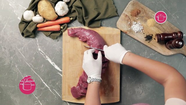 بالفيديو، ستيك مع صوص الفطر