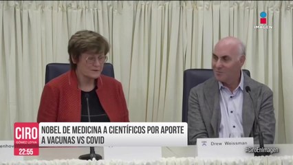 Nobel de Medicina a padres de vacuna contra Covid-19