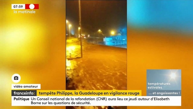 Tempête Philippe: Regardez les images impressionnantes des inondations en Guadeloupe, qui a été placée en vigilance rouge pour fortes pluies et orages - VIDEO