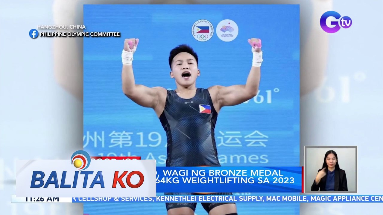 Elreen Ando, wagi ng bronze medal sa Women's 64kg Weightlifting sa 2023 Asian Games | BK