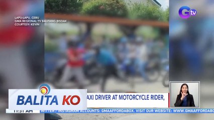 Suntukan ng taxi driver at motorcycle rider, nahuli-cam | BK