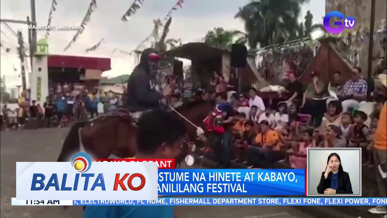 Mga naka-costume na hinete at kabayo, rumampa sa Anililang Festival | BK