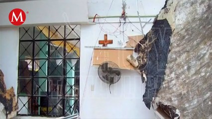 Luis Gerardo González y la última revisión a la parroquia de Santa Cruz en Ciudad Madero en 2020