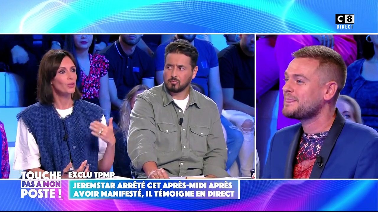 Accrochage entre Jeremstar et Géraldine Maillet après son arrestation dans TPMP