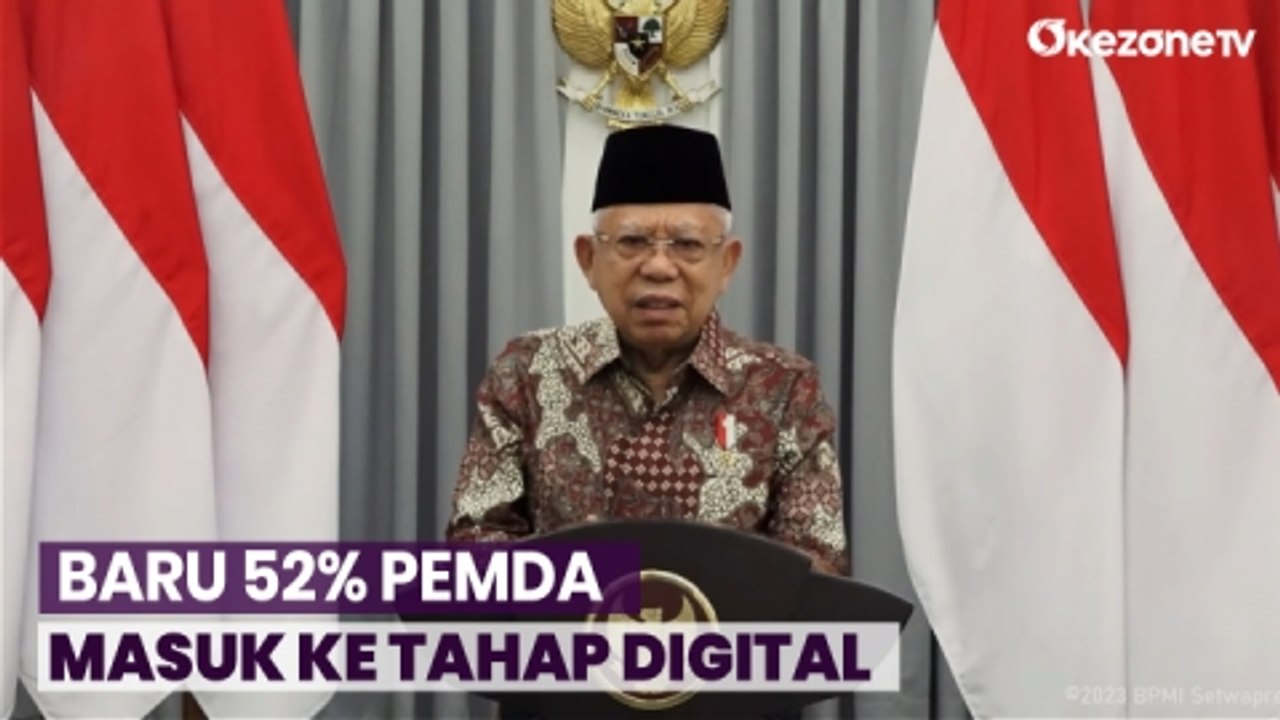 Wapres Maruf Soroti Baru 52% Pemda se-Indonesia yang Masuk ke Tahap Digital