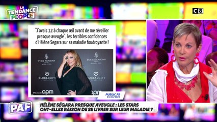 Hélène Ségara presque aveugle se confie sur sa maladie