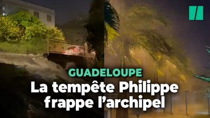 Tempête Philippe : la Guadeloupe compte ses premiers dégâts