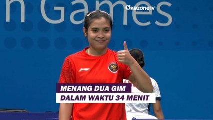 Highlight Asian Games 2023: Dapat Perlawanan Sengit,  Gregoria Mariska Atasi Tunggal Putri India di 32 Besar