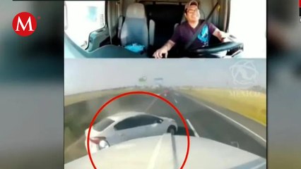 Impactante accidente en la México-Pachuca: Pipa aplasta auto | VIDEO