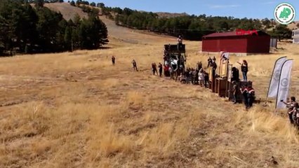 Bursa’dan Burdur’a getirilen üç kızılgeyik doğaya bırakıldı