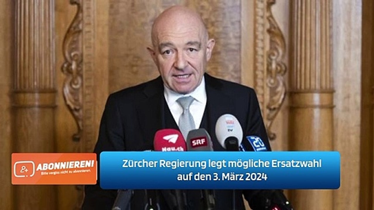 Zürcher Regierung legt mögliche Ersatzwahl auf den 3. März 2024