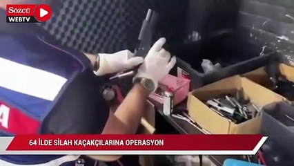 64 ilde silah kaçakçılarına operasyon