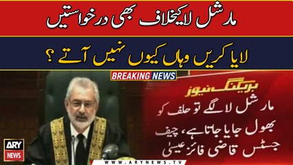 When martial law is imposed, everyone lays down their arms, Chief Justice Qazi Faez Isa