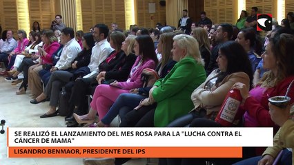 Se realizó el lanzamiento del Mes Rosa para la "Lucha contra el Cáncer de Mama"