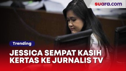 Fakta Baru! Jessica Wongso Sempat Kasih Secarik Kertas ke Jurnalis TV di Tengah Sidang, Apa Isinya?
