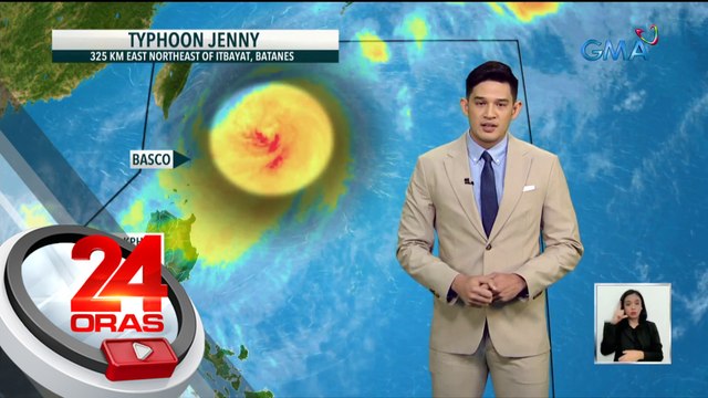 Bagyong Jenny, napanatili pa ang lakas nito; posibleng lumabas sa PAR sa Huwebes o Biyernes | 24 Oras