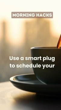 Wake up to the aroma of freshly brewed coffee. #SmartHome #Coffee