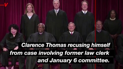 Clarence Thomas Recuses Himself From January 6th Case