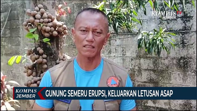 Gunung Semeru Erupsi, Keluarkan Letusan Asap, Status Siaga