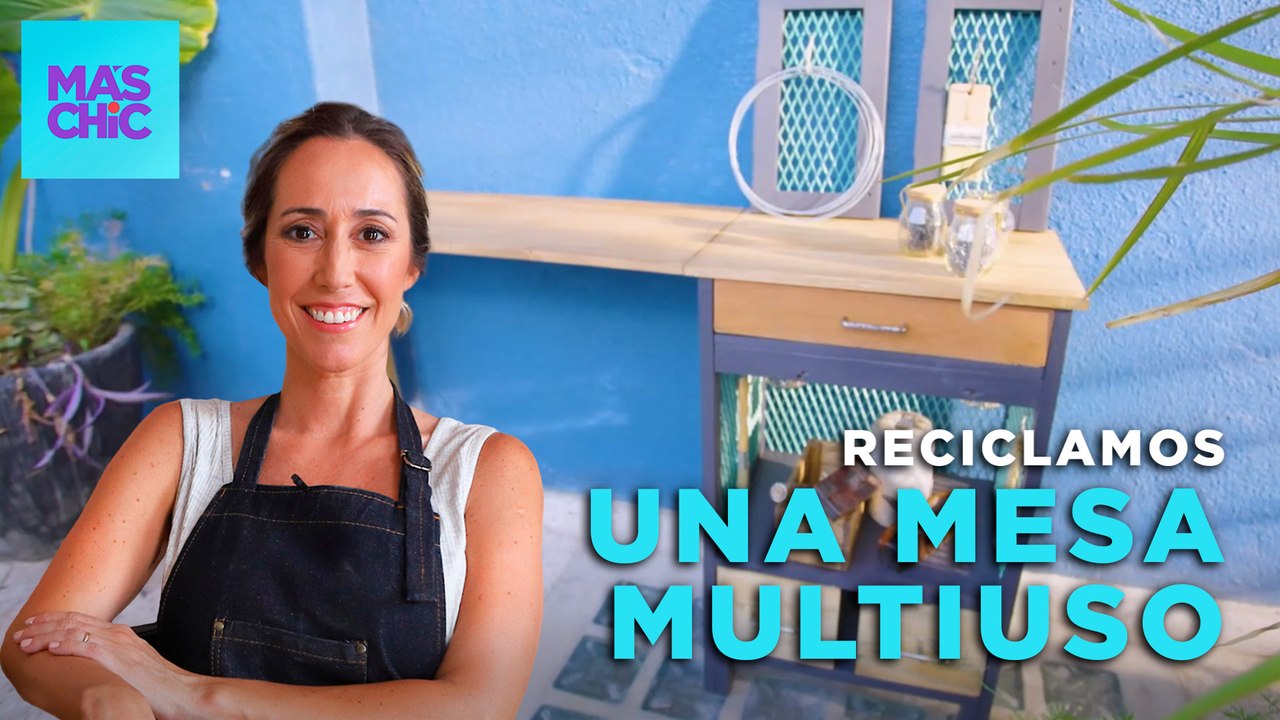 FABRICAMOS una MESA DE TALLER a partir de un MUEBLE VIEJO | Mas Chic