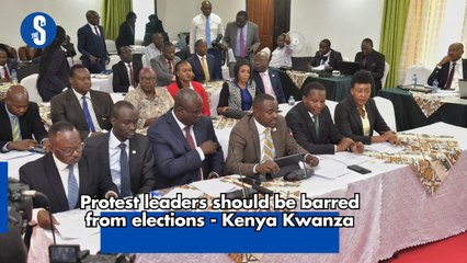 Protest leaders should be barred from elections - Kenya Kwanza