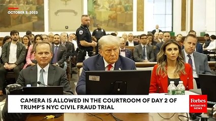 INSIDE THE COURTROOM: Trump And His Attorneys Wait For Day 2 Of New York Civil Fraud Trial To Start