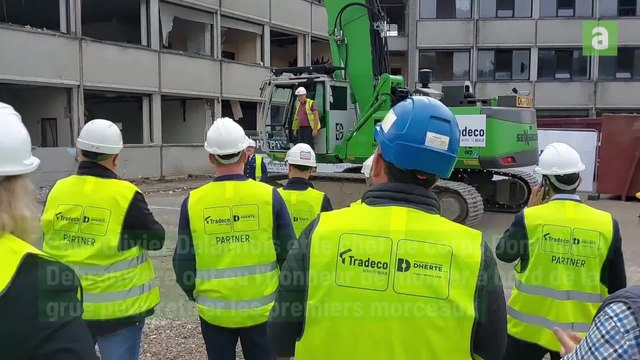 Démolition des anciens bâtiments d'ORES