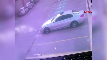 Incident de frappe d'un chien errant dans le parking d'un centre commercial