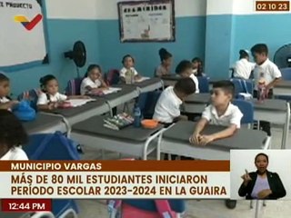 Descargar video: Más de 320 instituciones educativas en el edo. La Guaira dieron inicio al año escolar 2023-2024