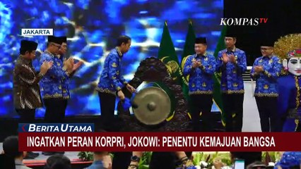 Ingatkan Peran Korpri, Jokowi: Partai Boleh Banyak, Tapi yang Menjalankan Pemerintahan Tetap Korpri