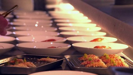 أنواع غازية في أطباق أحد مطاعم لندن