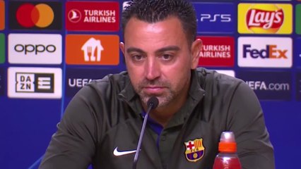 Xavi y la presión del Barça en Champions