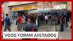 Trabalhadores do Aeroporto de Guarulhos protestam contra veto a celulares e voos são afetados