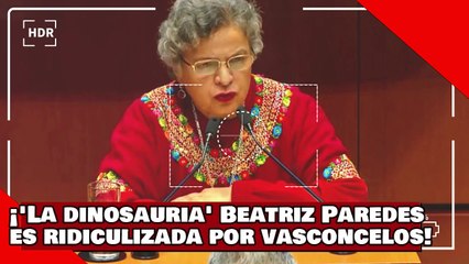 ¡VEAN! ¡La dinosauria Beatriz Paredes es ridiculizada por Héctor Vasconcelos por criticar a AMLO!