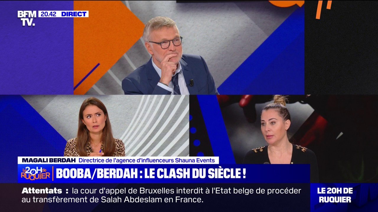 Mise en examen de Booba pour cyberharcèlement: "Je suis soulagée parce que je vois que ça avance", affirme Magali Berdah (directrice de l’agence d’influenceurs Shauna Events)