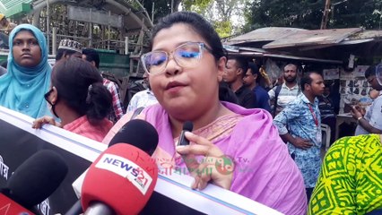 শেরে বাংলা বালিকা মহাবিদ্যালয় শিক্ষক,কর্মচারী ও অভিভাবকদের মানববন্ধন