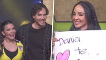 Dania Méndez llegó con porra y sorprendió a los jueces bailando reaggeton con Marco León