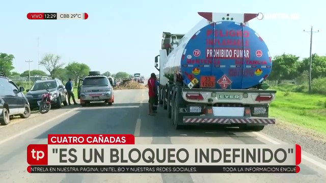 Bloqueos en Santa Cruz son indefinidos, a la espera de atención del Gobierno central