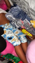Toddler Sleeps With Sausage Package