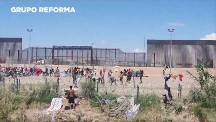 Juárez, migrantes, calor y alambres