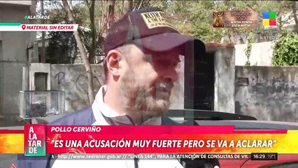 el Pollo Cerviño rompió el silencio