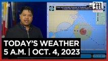 Today's Weather, 5 A.M. | Oct. 4, 2023