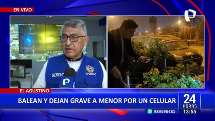 El Agustino: Delincuentes balean y dejan grave a menor por un celular